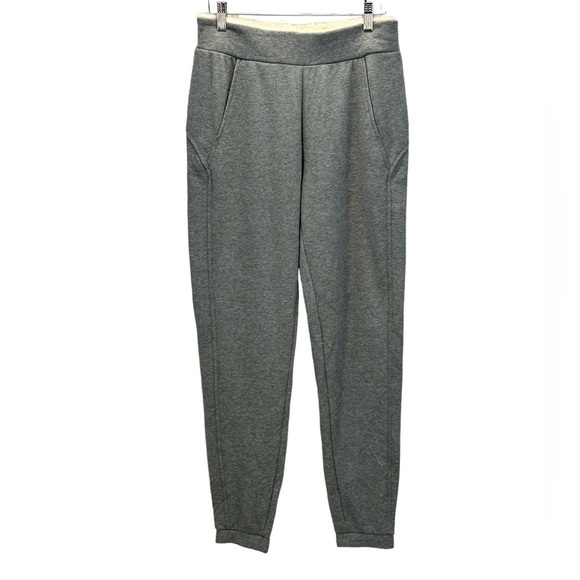 Bench Pants - Bench Pull On Fleece Faux Sheepskin at Waist Absurd Pants - Grey - size Small